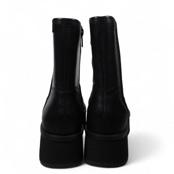 UGG Cityfunc Mid Leather Waterproof Platform Boots Black 1162990 Women's 8 - Picture 5 of 11